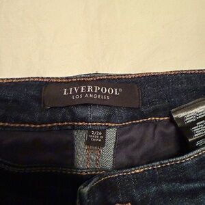 Liverpool Dark Blue Women's Ankle Jeans